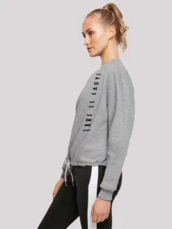 F4NT4STIC Sweatshirts Sweatshirt Take It Easy Dames Grijs -Schmuddelwedda Winkel a9ee656d0b8fe9c742fe8e4402acb7e3