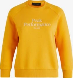 Peak Performance Sweatshirts Sweatshirt Crew Dames Geel