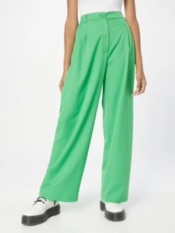 Monki Bandplooibroeken Wide Leg Bandplooibroek Dames Lichtgroen -Schmuddelwedda Winkel b1fb8097cbd5493e27eefe8a082ad2f9