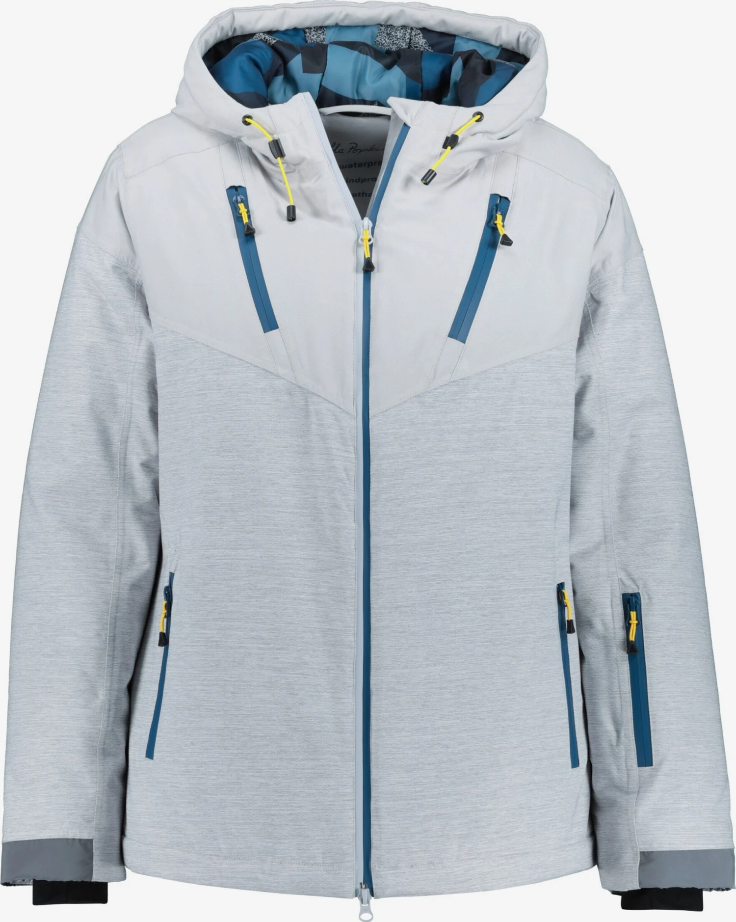 Ulla Popken Outdoor Jassen Functionele Jas Dames Blauw / Lichtgrijs 3 Ulla Popken Outdoor Jassen Functionele Jas Dames Blauw / Lichtgrijs