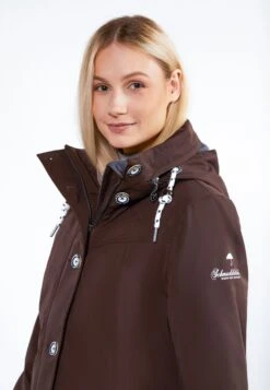 Schmuddelwedda Outdoor Jassen Functionele Jas Dames Donkerbruin -Schmuddelwedda Winkel b56372f71f1458c6cd96dd76dfac5692
