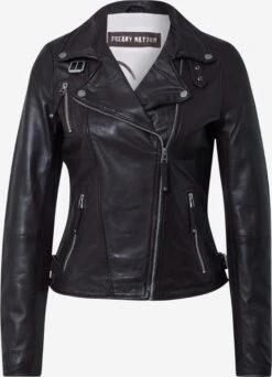 Freaky Nation Leren Jassen Tussenjas Dames Aubergine