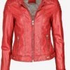 Mustang Leren Jassen Tussenjas 31020257 Dames Rood -Schmuddelwedda Winkel b726b0275784a4810f0d997000e55d94