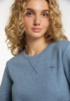 Schmuddelwedda Sweatshirts Sweatshirt Dames Blauw Gemêleerd -Schmuddelwedda Winkel b8d4069676e1308d21e18cf67bbab991