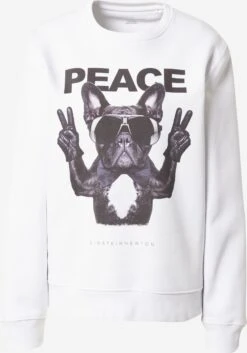 Sweatshirts Sweatshirt Frenchie Peace Dames Wit