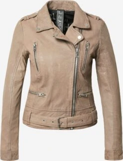 GIPSY Leren Jassen Tussenjas Kagami Dames Beige