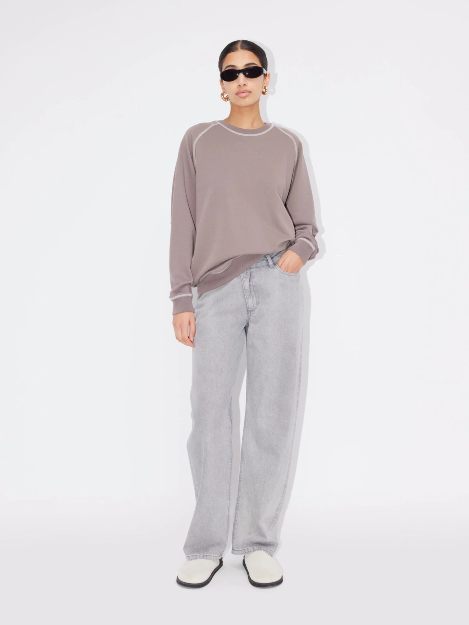 Sweatshirts Sweatshirt Floriane Dames Antraciet 7 Sweatshirts Sweatshirt Floriane Dames Antraciet - Afbeelding 5