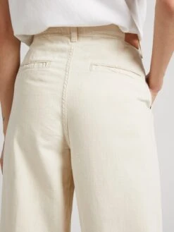 Pepe Jeans Bandplooibroeken Wide Leg Bandplooibroek Cecilia Dames Lichtbeige -Schmuddelwedda Winkel c75a902376fce82281f5dfb48c6aaed2