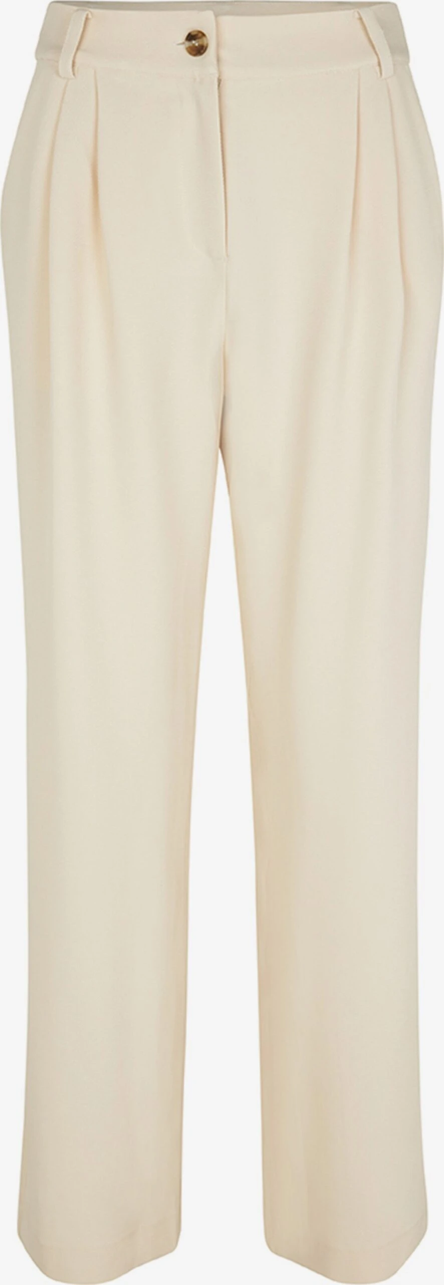 Modström Bandplooibroeken Wide Leg Bandplooibroek Caya Dames Crème 3 Modström Bandplooibroeken Wide Leg Bandplooibroek Caya Dames Crème