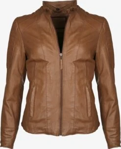 Mustang Leren Jassen Tussenjas Gil Dames Bruin