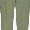 Bandplooibroeken Loosefit Bandplooibroek Dames Kaki