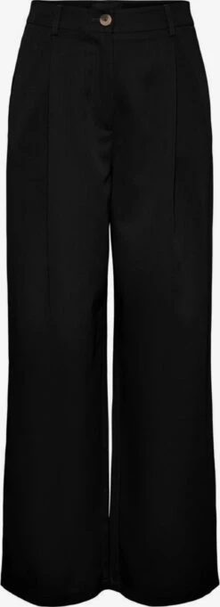 Pieces Bandplooibroeken Wide Leg Bandplooibroek Dames Zwart