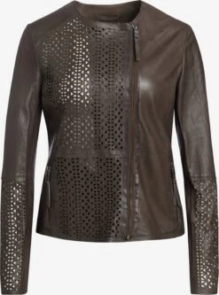 Maze Leren Jassen Tussenjas Kaduna Dames Bruin