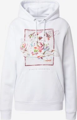 Hoodies Sweatshirt Brun Hilde Dames Wit