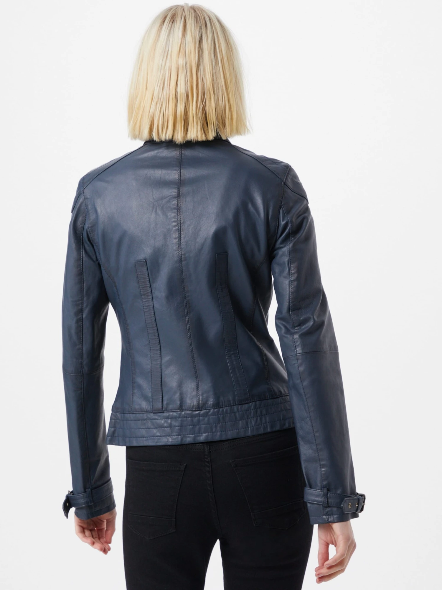 Maze Leren Jassen Tussenjas Ryana Dames Donkerblauw 5 Maze Leren Jassen Tussenjas Ryana Dames Donkerblauw - Afbeelding 3