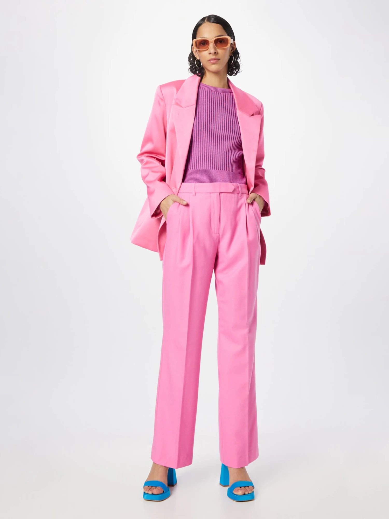 Designers Remix Bandplooibroeken Regular Bandplooibroek Nottingham Dames Lichtroze 6 Designers Remix Bandplooibroeken Regular Bandplooibroek Nottingham Dames Lichtroze - Afbeelding 4