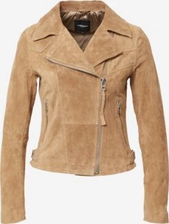 Goosecraft Leren Jassen Tussenjas Jupiter Dames Lichtbruin