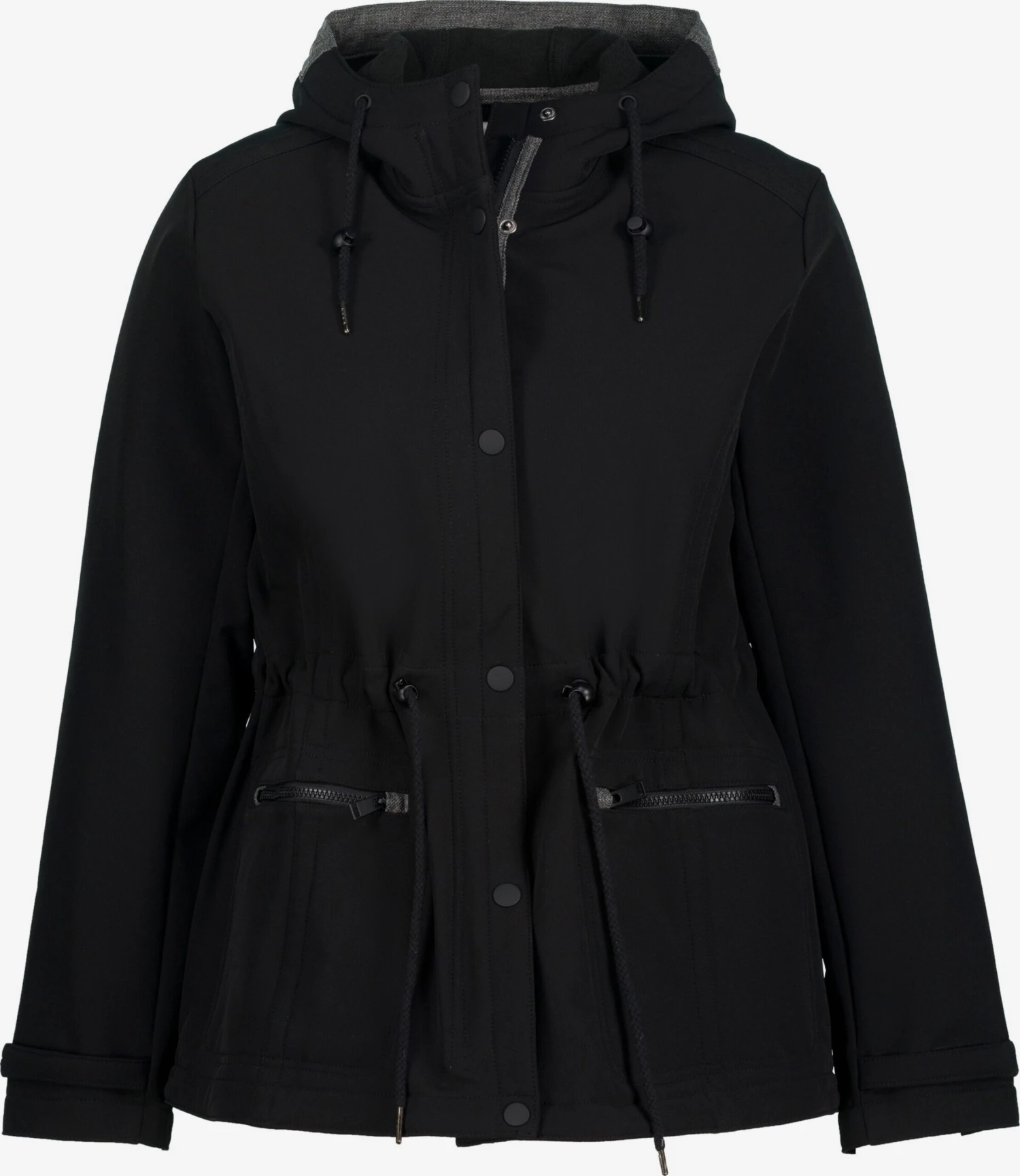 Ulla Popken Outdoor Jassen Functionele Jas Dames Zwart 3 Ulla Popken Outdoor Jassen Functionele Jas Dames Zwart