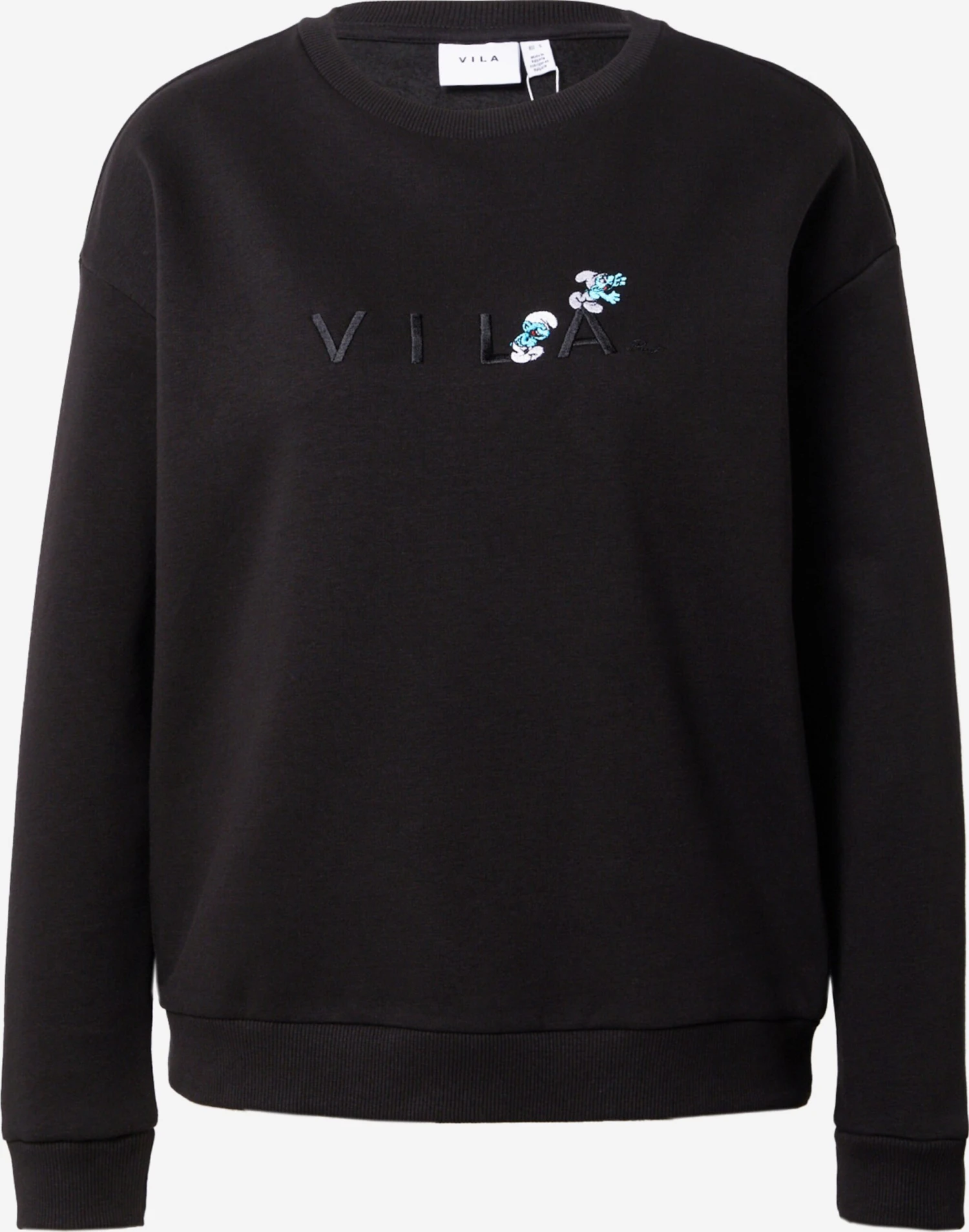 Vila Sweatshirts Sweatshirt Ella Dames Zwart 3 Vila Sweatshirts Sweatshirt Ella Dames Zwart