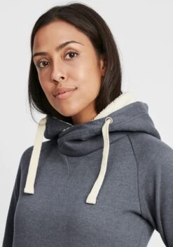 OXMO Hoodies Sweatshirt Julia Dames Duifblauw -Schmuddelwedda Winkel dee3cc991f7e204f01b2f6a9b220306b