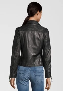 Apple Of Eden Leren Jassen Tussenjas MUFFIN Dames Zwart -Schmuddelwedda Winkel e1898216a407373119cf7541392612a5