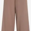 Vila Bandplooibroeken Wide Leg Bandplooibroek Dames Bruin / Pueblo