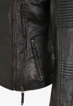 Apple Of Eden Leren Jassen Tussenjas MUFFIN Dames Zwart -Schmuddelwedda Winkel e358ab098e0f479f5b9ac937ed611e0a