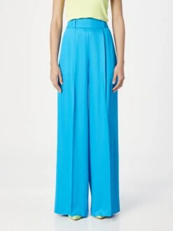 Hugo Bandplooibroeken Wide Leg Bandplooibroek Haniana Dames Blauw -Schmuddelwedda Winkel e5ebb58aa25260a739cbda5c9ff6e878