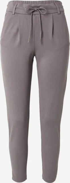 ONLY Bandplooibroeken Slimfit Bandplooibroek Poptrash Dames Donkergrijs