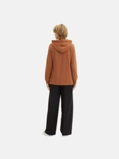 TOM TAILOR Denim Hoodies Sweatshirt Dames Bruin -Schmuddelwedda Winkel ef9aca1a879182efd981ca94b69aefb7