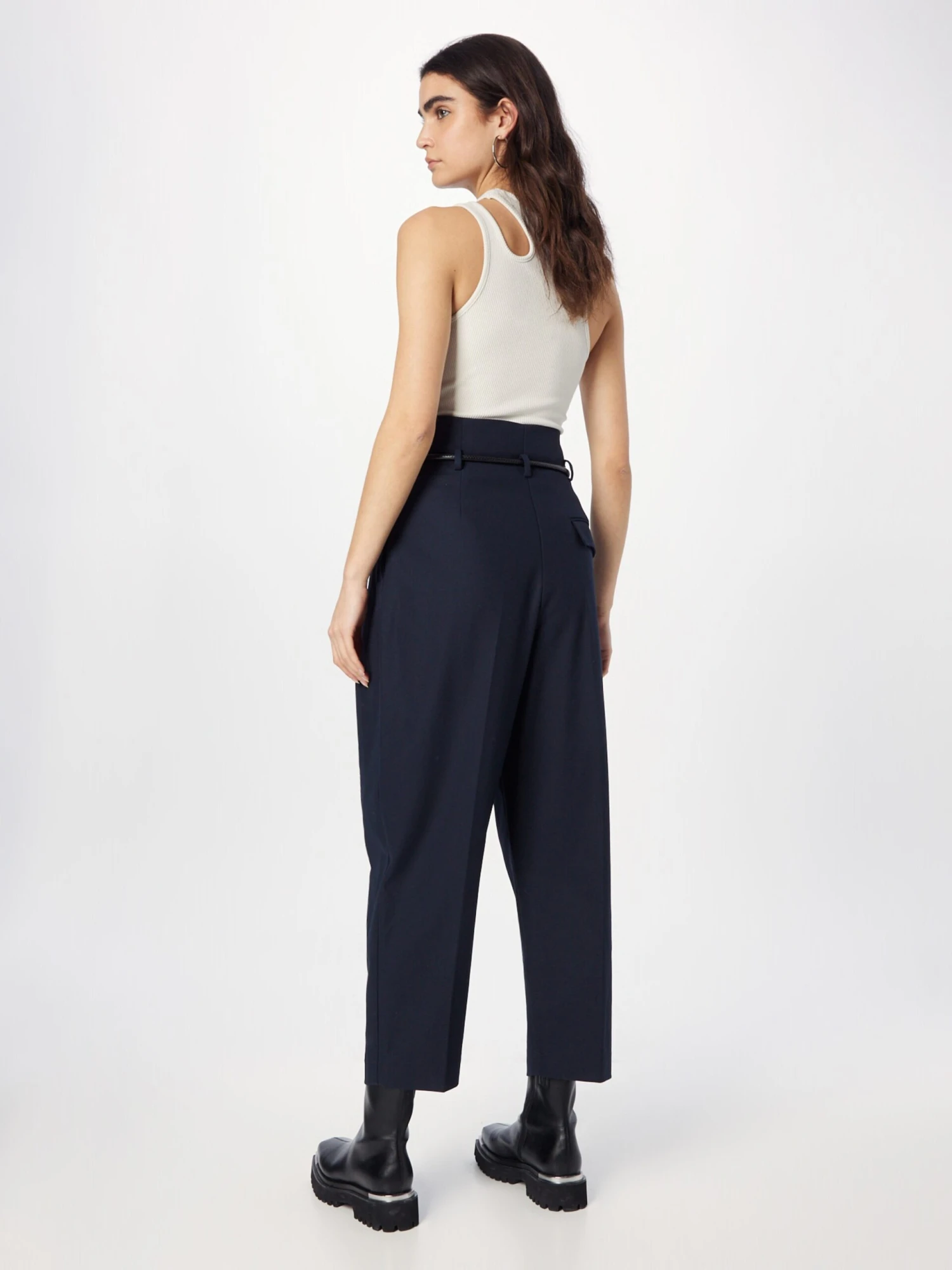 3.1 Phillip Lim Bandplooibroeken Loosefit Bandplooibroek Dames Nachtblauw 6 3.1 Phillip Lim Bandplooibroeken Loosefit Bandplooibroek Dames Nachtblauw - Afbeelding 4