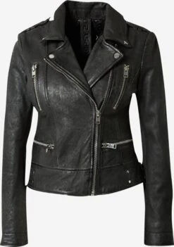 GIPSY Leren Jassen Tussenjas Cona Dames Zwart