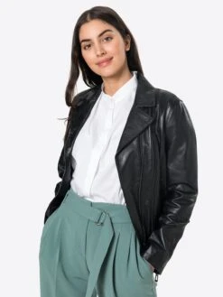 Hugo Leren Jassen Tussenjas Loveri Dames Zwart 9 Hugo Leren Jassen Tussenjas Loveri Dames Zwart -Schmuddelwedda Winkel fa9efc834307160af73648dc8bd18135