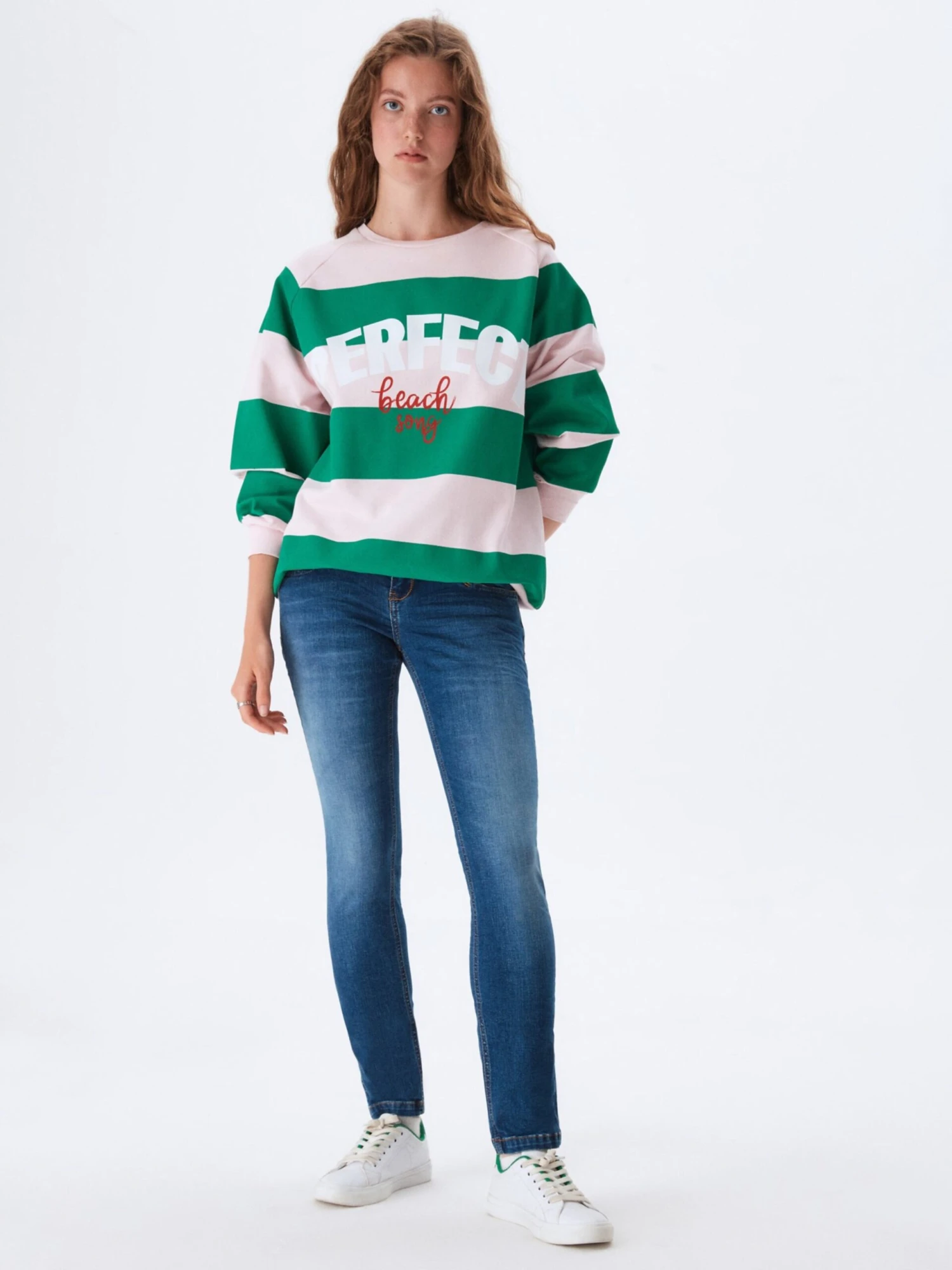 LTB Sweatshirts Sweatshirt Regene Dames Groen 5 LTB Sweatshirts Sweatshirt Regene Dames Groen - Afbeelding 3