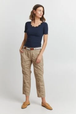 Fransa Bandplooibroeken Regular Bandplooibroek SADIE PA 1 Dames Beige -Schmuddelwedda Winkel fd2a5d153e60f71e2633592a300a2e45